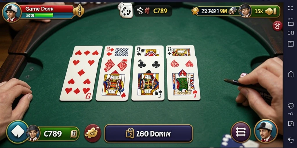 Gameplay seru C789 yang menampilkan strategi permainan Domino.