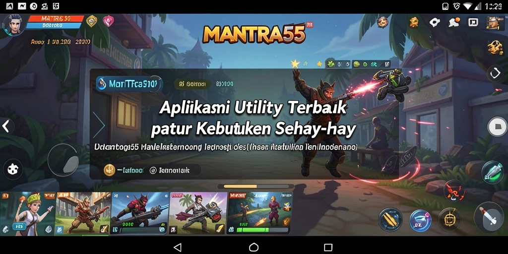 Tampilan menarik dari fitur utama di MANTRA55 yang memudahkan pengguna.