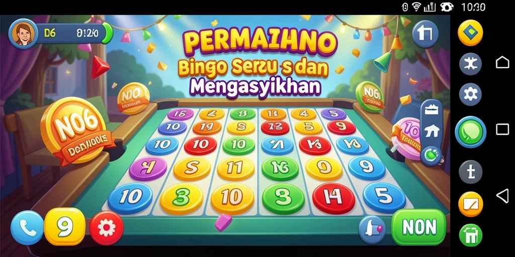 Tampilan gameplay N06 yang seru dan menarik saat bermain Bingo.