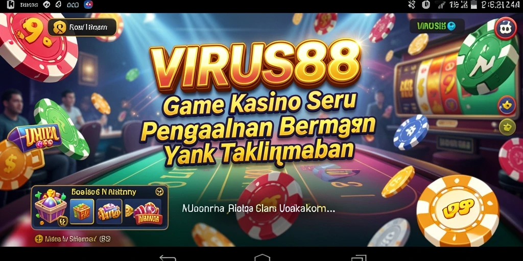 Tampilan menarik gameplay Kasino di VIRUS88 yang mengasyikkan.